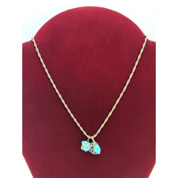 LUCY CALLADITTO Native American Navajo Sterling Turquoise Pendant Necklace - Picture 2 of 10